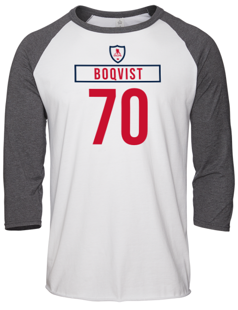 Home Jersey Jesper Boqvist Unisex Premium Three-Quarter Raglan T-Shirt | Swagsta
