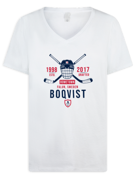 Classic Heritage Jesper Boqvist Premium Ladies V-Neck T-Shirt | Swagsta