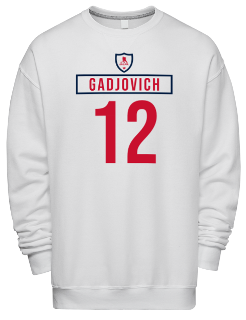 Home Jersey Jonah Gadjovich Premium Unisex Crewneck Sweatshirt | Swagsta