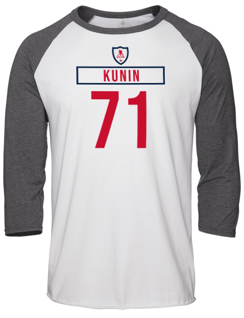 Home Jersey Luke Kunin Unisex Premium Three-Quarter Raglan T-Shirt | Swagsta