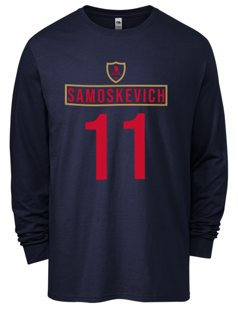 Away Jersey Mackie Samoskevich Men's Long-Sleeve T-Shirt | Swagsta