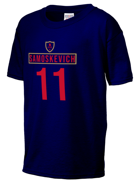 Away Jersey Mackie Samoskevich Youth T-Shirt | Swagsta