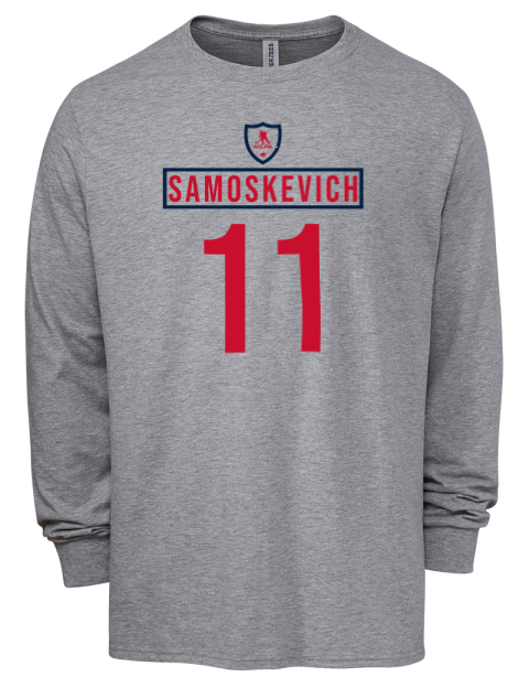 Home Jersey Mackie Samoskevich Men's Premium Blend Long Sleeve-T-Shirt | Swagsta