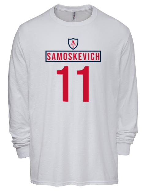 Home Jersey Mackie Samoskevich Men's Premium Blend Long Sleeve-T-Shirt | Swagsta