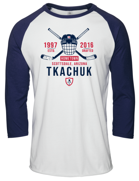 Classic Heritage Matthew Tkachuk Unisex Premium Three-Quarter Raglan T-Shirt | Swagsta