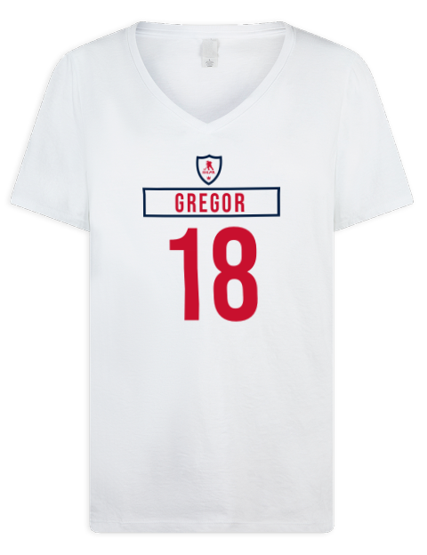 Home Jersey Noah Gregor Premium Ladies V-Neck T-Shirt | Swagsta