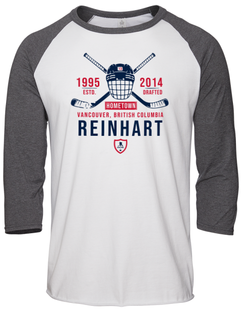 Classic Heritage Sam Reinhart Unisex Premium Three-Quarter Raglan T-Shirt | Swagsta