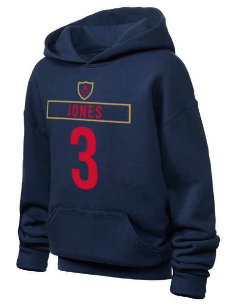 Away Jersey Seth Jones Youth Hooded Sweatshirt | Swagsta