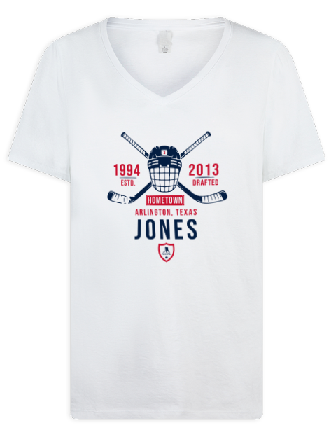 Classic Heritage Seth Jones Premium Ladies V-Neck T-Shirt | Swagsta