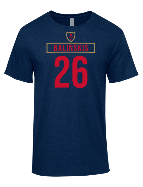 Away Jersey Uvis Balinskis Premium Ring-Spun Cotton Unisex T-Shirt | Swagsta