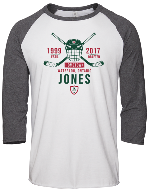 Classic Heritage Ben Jones Unisex Premium Three-Quarter Raglan T-Shirt | Swagsta