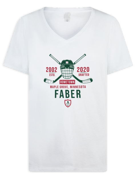 Classic Heritage Brock Faber Premium Ladies V-Neck T-Shirt | Swagsta