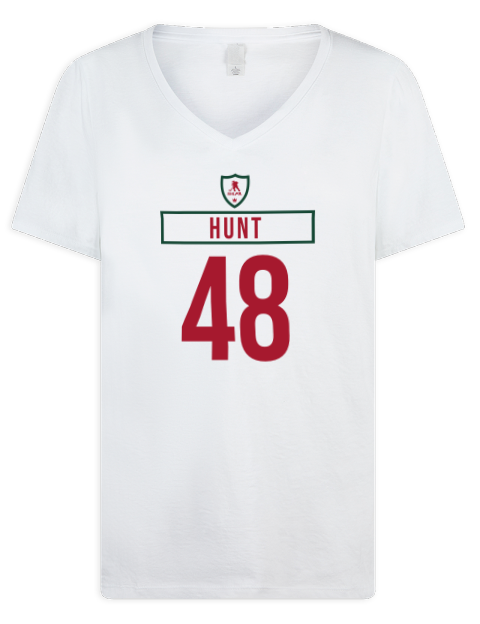 Home Jersey Daemon Hunt Premium Ladies V-Neck T-Shirt | Swagsta