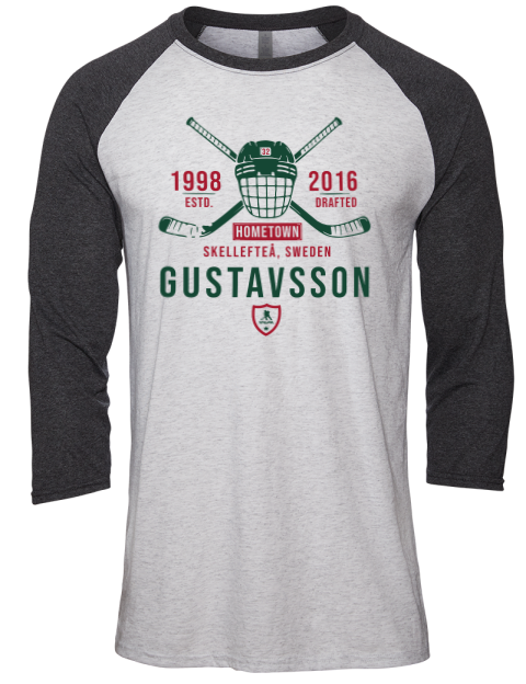 Classic Heritage Filip Gustavsson Unisex Premium Three-Quarter Raglan T-Shirt | Swagsta