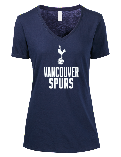 Full Stack Vancouver Spurs Premium Ladies V-Neck T-Shirt | Swagsta