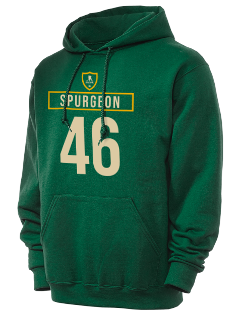 Away Jersey Jared Spurgeon Unisex Hooded Sweatshirt | Swagsta