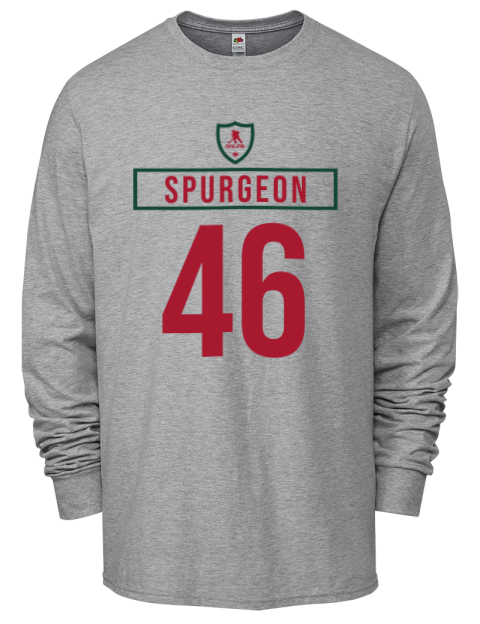 Home Jersey Jared Spurgeon Men's Long-Sleeve T-Shirt | Swagsta
