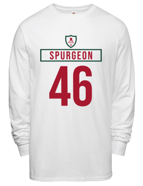 Home Jersey Jared Spurgeon Men's Long-Sleeve T-Shirt | Swagsta