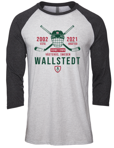 Classic Heritage Jesper Wallstedt Unisex Premium Three-Quarter Raglan T-Shirt | Swagsta