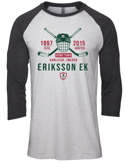 Classic Heritage Joel Eriksson Ek Unisex Premium Three-Quarter Raglan T-Shirt | Swagsta