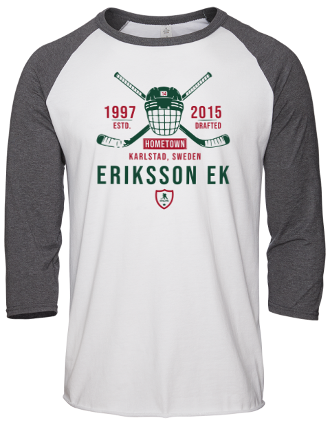 Classic Heritage Joel Eriksson Ek Unisex Premium Three-Quarter Raglan T-Shirt | Swagsta