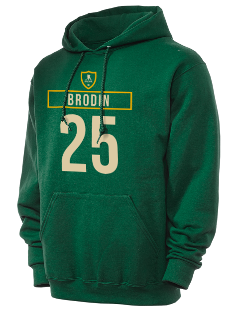 Away Jersey Jonas Brodin Unisex Hooded Sweatshirt | Swagsta