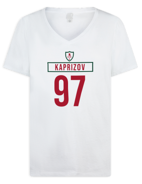 Home Jersey Kirill Kaprizov Premium Ladies V-Neck T-Shirt | Swagsta