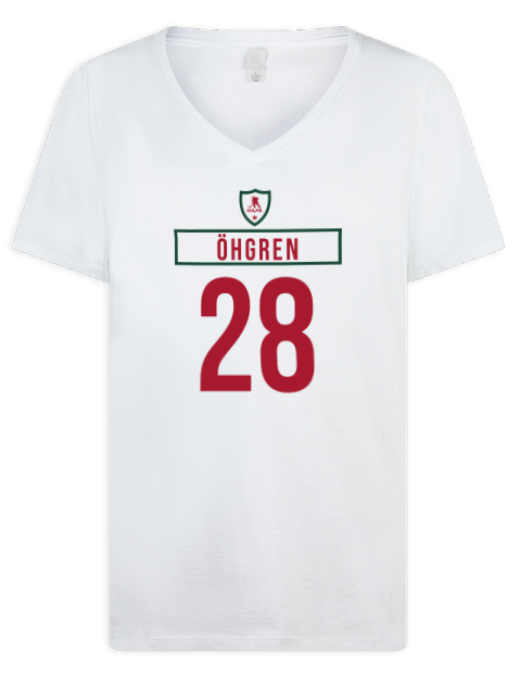 Home Jersey Liam Ohgren Premium Ladies V-Neck T-Shirt | Swagsta