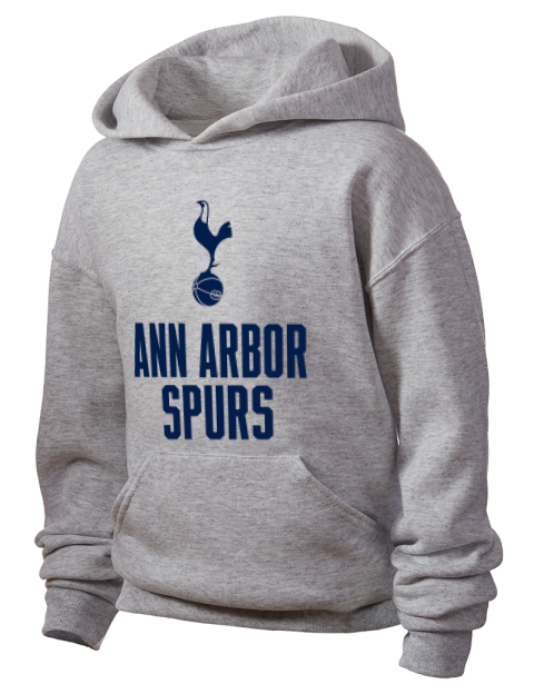 Stacked Ann Arbor Spurs Youth Hooded Sweatshirt | Swagsta