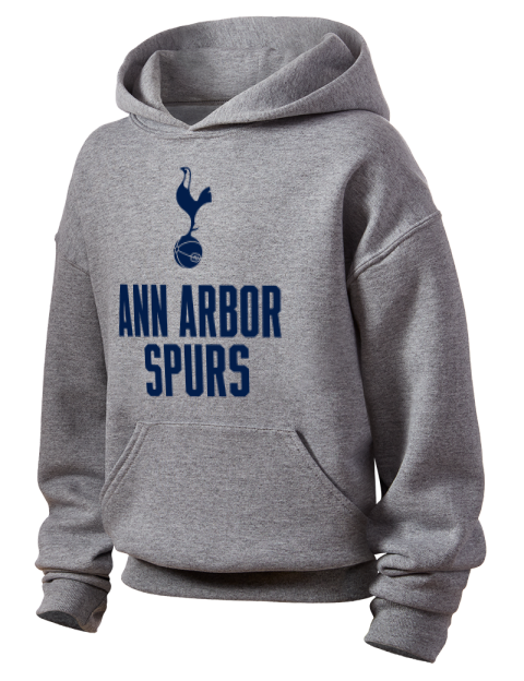 Stacked Ann Arbor Spurs Youth Hooded Sweatshirt | Swagsta