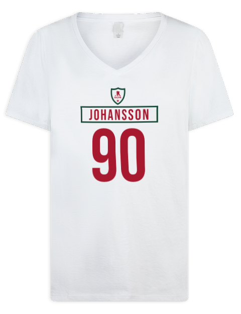Home Jersey Marcus Johansson Premium Ladies V-Neck T-Shirt | Swagsta