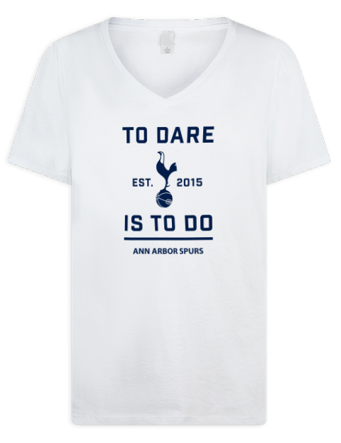 To Dare Ann Arbor Spurs Premium Ladies V-Neck T-Shirt | Swagsta