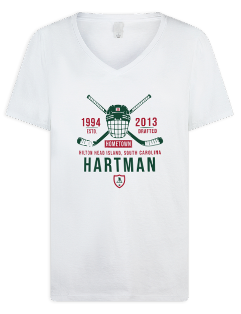 Classic Heritage Ryan Hartman Premium Ladies V-Neck T-Shirt | Swagsta