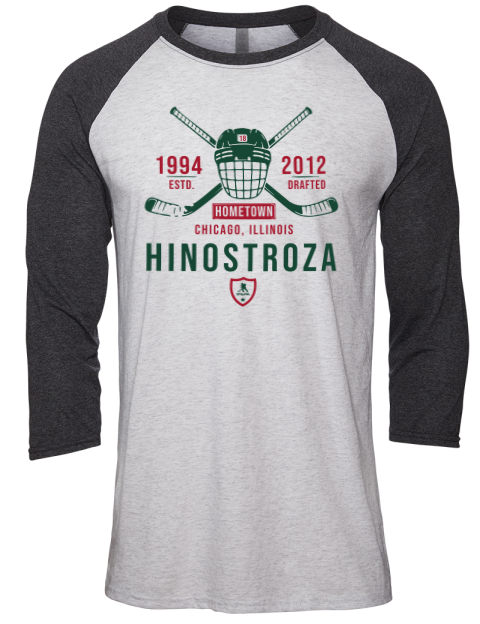 Classic Heritage Vincent Hinostroza Unisex Premium Three-Quarter Raglan T-Shirt | Swagsta