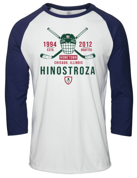 Classic Heritage Vincent Hinostroza Unisex Premium Three-Quarter Raglan T-Shirt | Swagsta