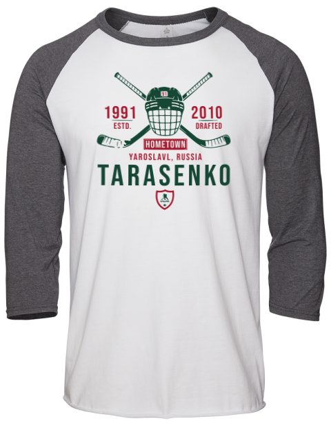 Classic Heritage Vladimir Tarasenko Unisex Premium Three-Quarter Raglan T-Shirt | Swagsta