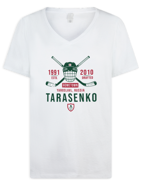 Classic Heritage Vladimir Tarasenko Premium Ladies V-Neck T-Shirt | Swagsta