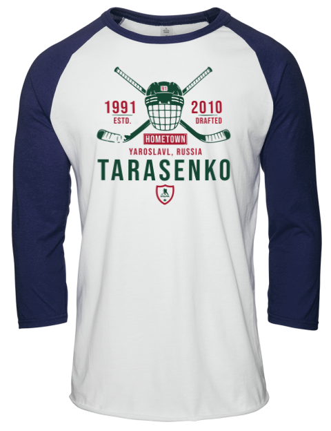 Classic Heritage Vladimir Tarasenko Unisex Premium Three-Quarter Raglan T-Shirt | Swagsta