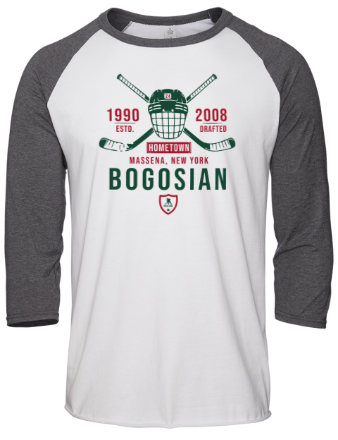 Classic Heritage Zach Bogosian Unisex Premium Three-Quarter Raglan T-Shirt | Swagsta