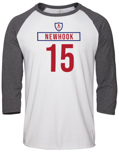 Home Jersey Alex Newhook Unisex Premium Three-Quarter Raglan T-Shirt | Swagsta