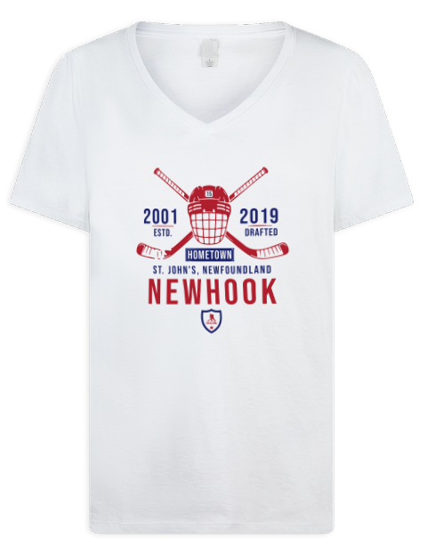 Classic Heritage Alex Newhook Premium Ladies V-Neck T-Shirt | Swagsta