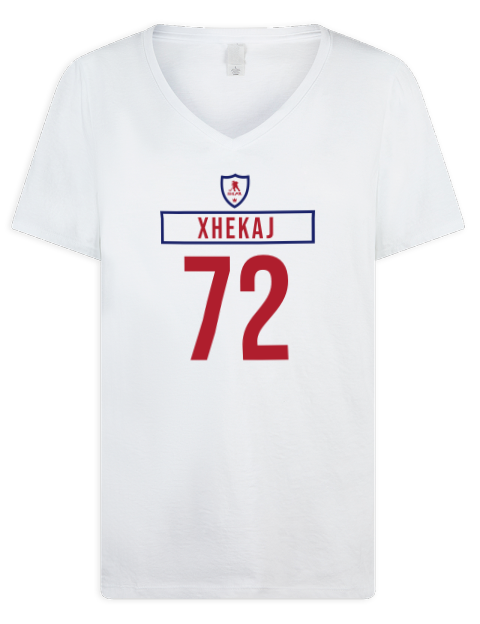 Home Jersey Arber Xhekaj Premium Ladies V-Neck T-Shirt | Swagsta