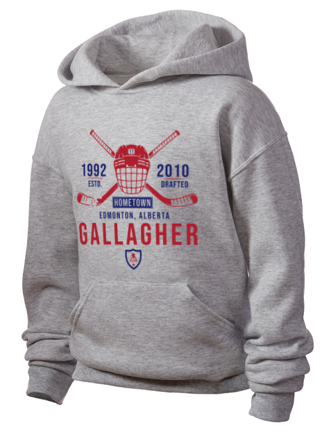 Classic Heritage Brendan Gallagher Youth Hooded Sweatshirt | Swagsta