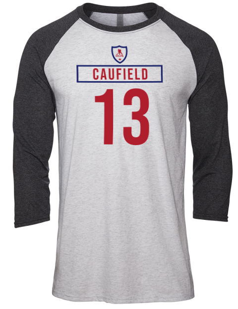Home Jersey Cole Caufield Unisex Premium Three-Quarter Raglan T-Shirt | Swagsta