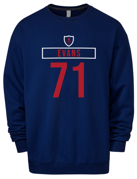 Away Jersey Jake Evans Premium Unisex Crewneck Sweatshirt | Swagsta