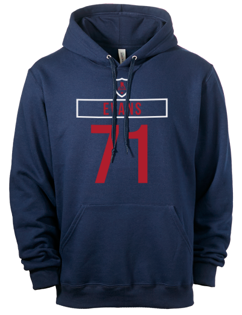 Away Jersey Jake Evans Eco Premium Unisex Hooded Sweatshirt | Swagsta