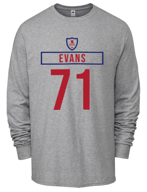 Home Jersey Jake Evans Men's Long-Sleeve T-Shirt | Swagsta