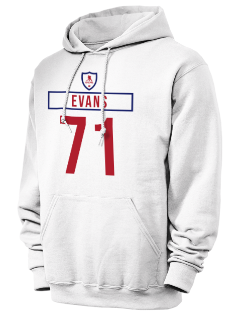 Home Jersey Jake Evans Unisex Hooded Sweatshirt | Swagsta