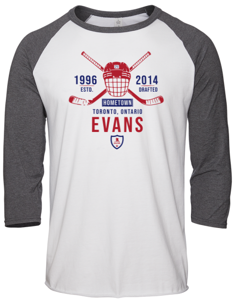 Classic Heritage Jake Evans Unisex Premium Three-Quarter Raglan T-Shirt | Swagsta
