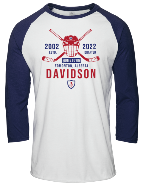 Classic Heritage Jared Davidson Unisex Premium Three-Quarter Raglan T-Shirt | Swagsta